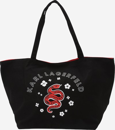 Karl Lagerfeld Ostoskassi 'Lunar New Year' värissä punainen / musta / valkoinen, Tuotenäkymä