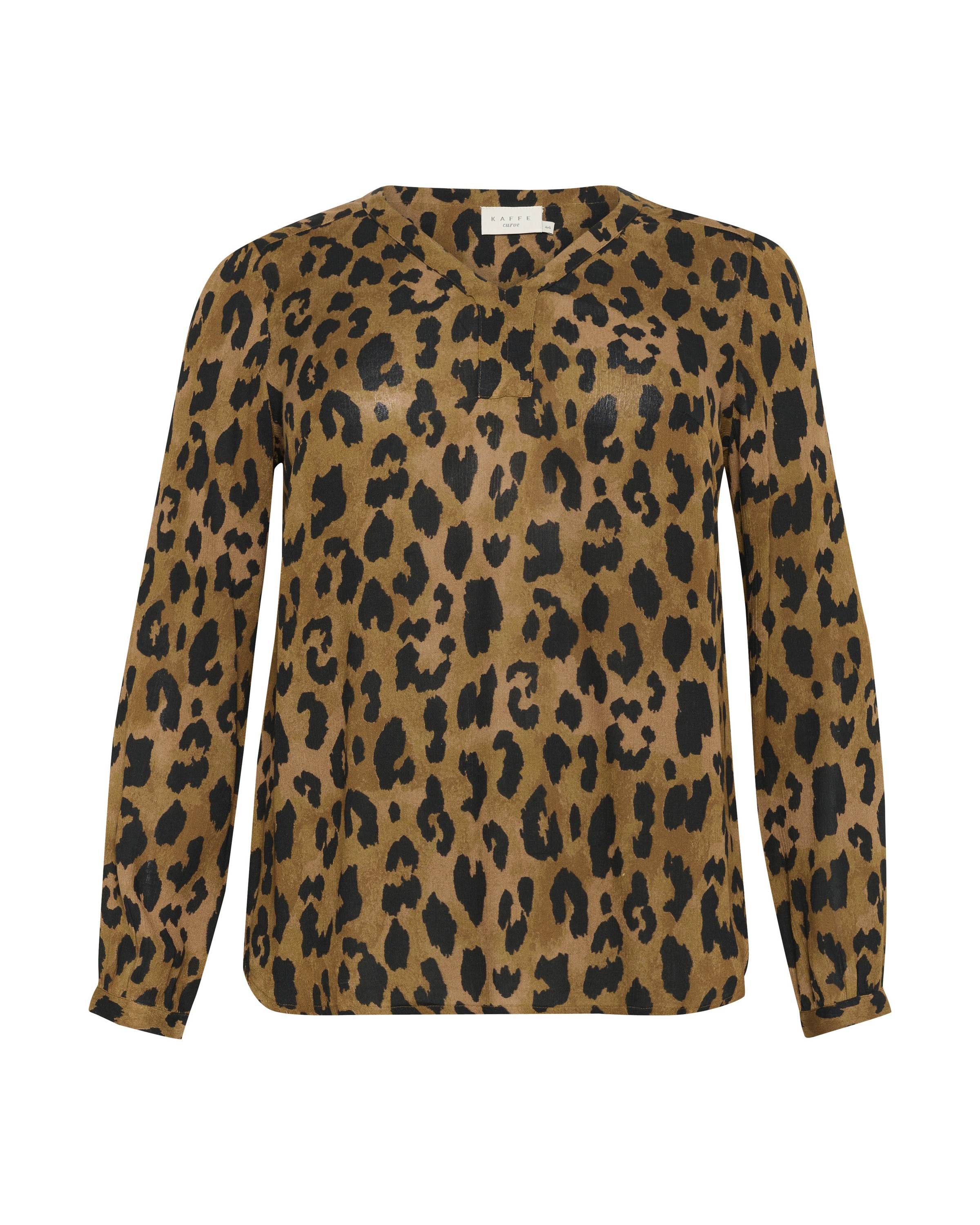 KAFFE CURVE Bluse 'KCami' in Braun: Vorderseite