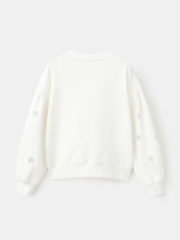 Bluză de molton 'STARRY' de la MANGO KIDS pe alb