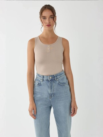 Haut Hiccup en beige