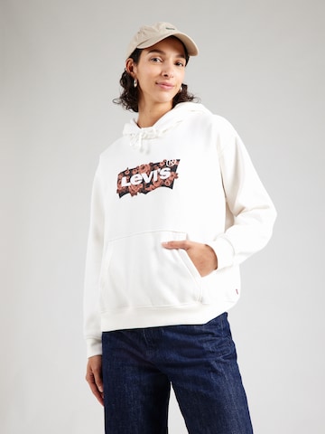 LEVI'S ® Sweatshirt 'Graphic Everyday Hoodie' i vit: framsida