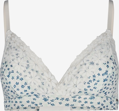 Skiny Soutien-gorge en pétrole / blanc, Vue avec produit