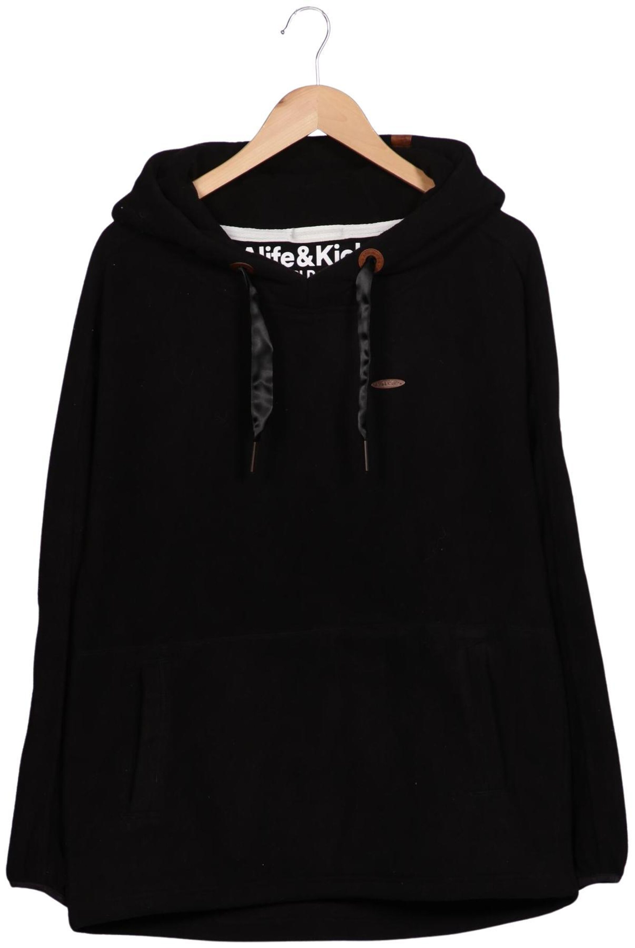 alife & kickin Sweatshirt & Zip-Up Hoodie in M in Black: front