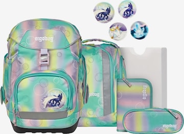 ergobag Backpack 'Schulranzen-Set pack Set' in Green: front