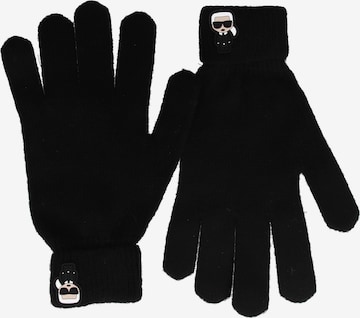 Karl Lagerfeld Fingervantar i svart: framsida