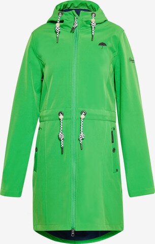 Schmuddelwedda Raincoat in Green: front