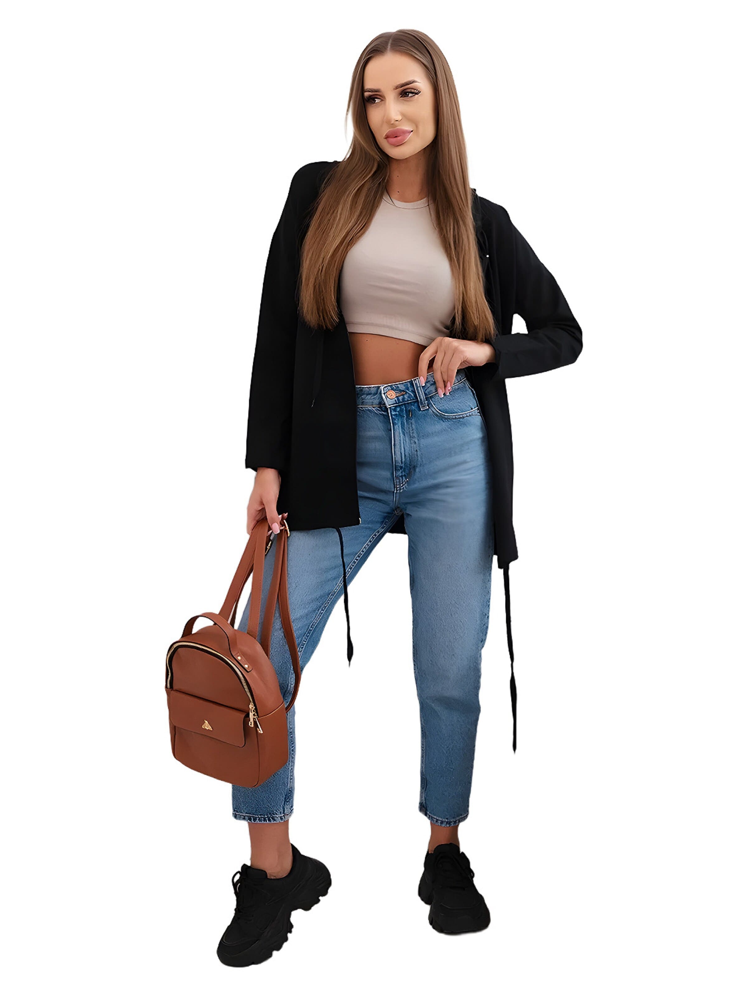 Lumera Bluza rozpinana w kolorze czarny