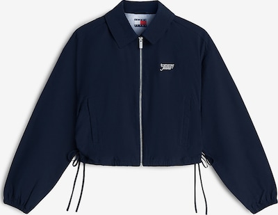 XS dydžio Demisezoninė striukė 'Seersucker Drawstring Hem Relaxed Coach' iš Tommy Jeans, spalva – tamsiai mėlyna, Prekių apžvalga