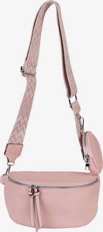 styleBREAKER Crossbody bag '2-Teiliges Set Halbmond Crossbody Bag' in Pink: front