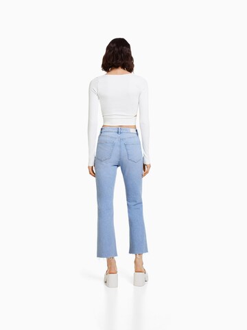 Bershka Jeans Straight Leg - light blue denim/light-blue denim 