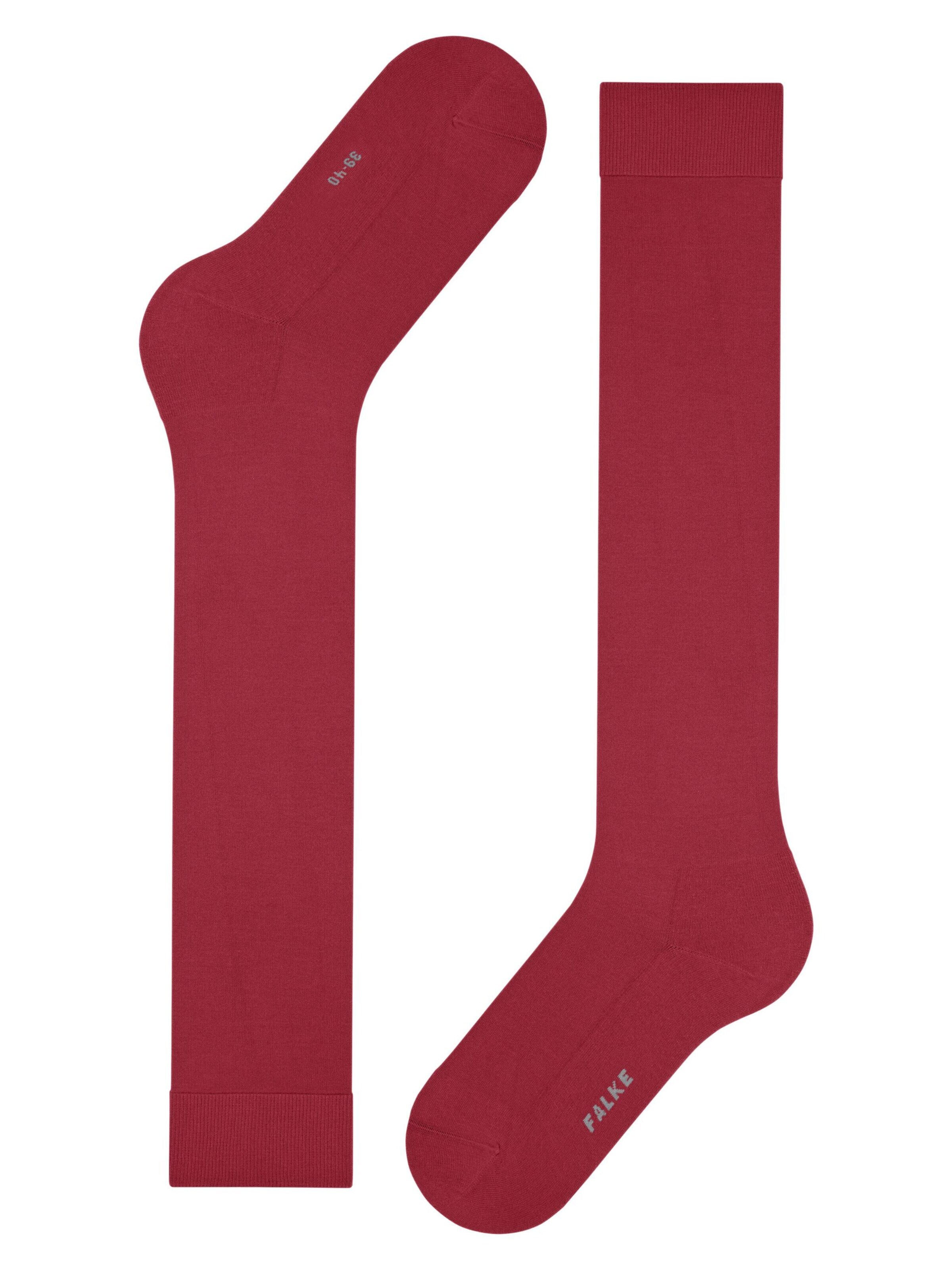 FALKE Knee High Socks 'ClimaWool' in Red