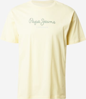 Pepe Jeans T-Shirt 'Eggo' in Gelb: Vorderseite