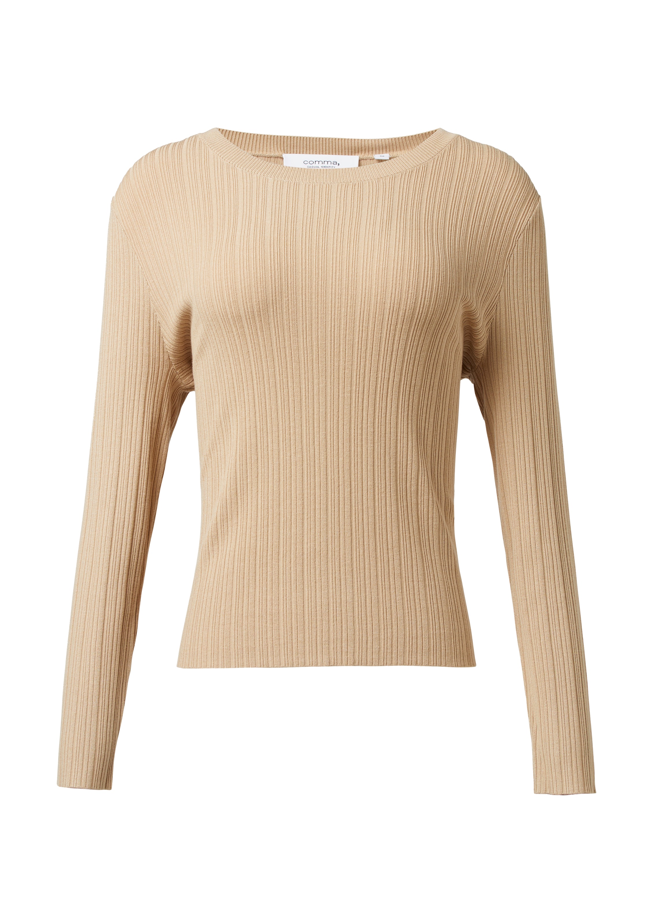 comma casual identity Pullover in Beige: Vorderseite