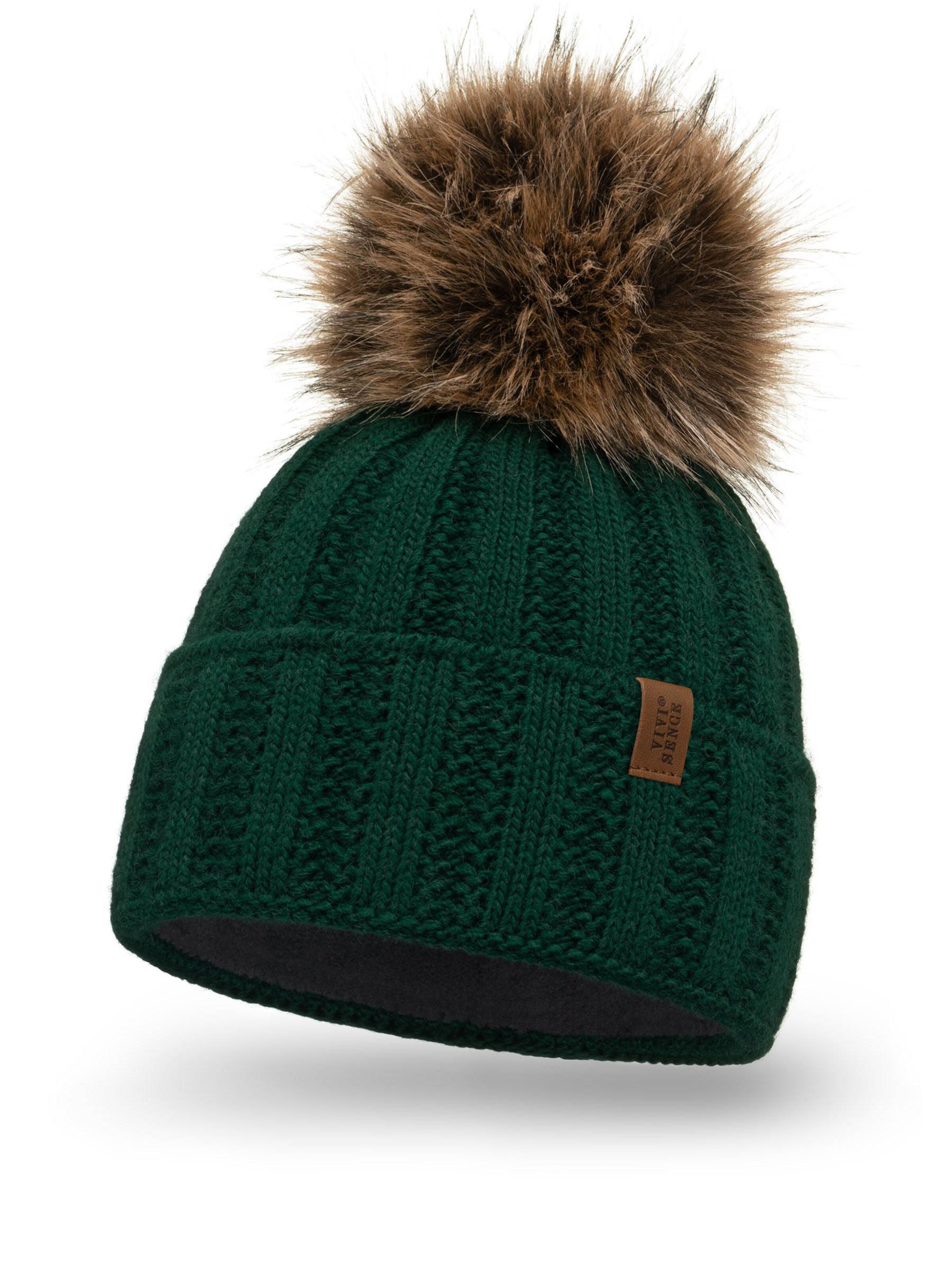 Vivisence Mütze '7019'‌‌‌‌ in Grün: Vorderseite