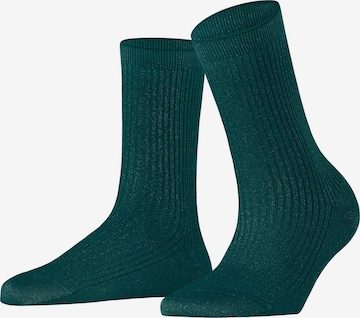 FALKE Socken 'Shiny Rib' in Grün: Vorderseite