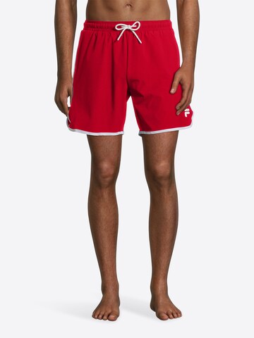 FILA Badeshorts 'SCILLA' i rød: forside