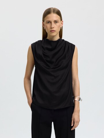 SELECTED Bluse in Schwarz: Vorderseite