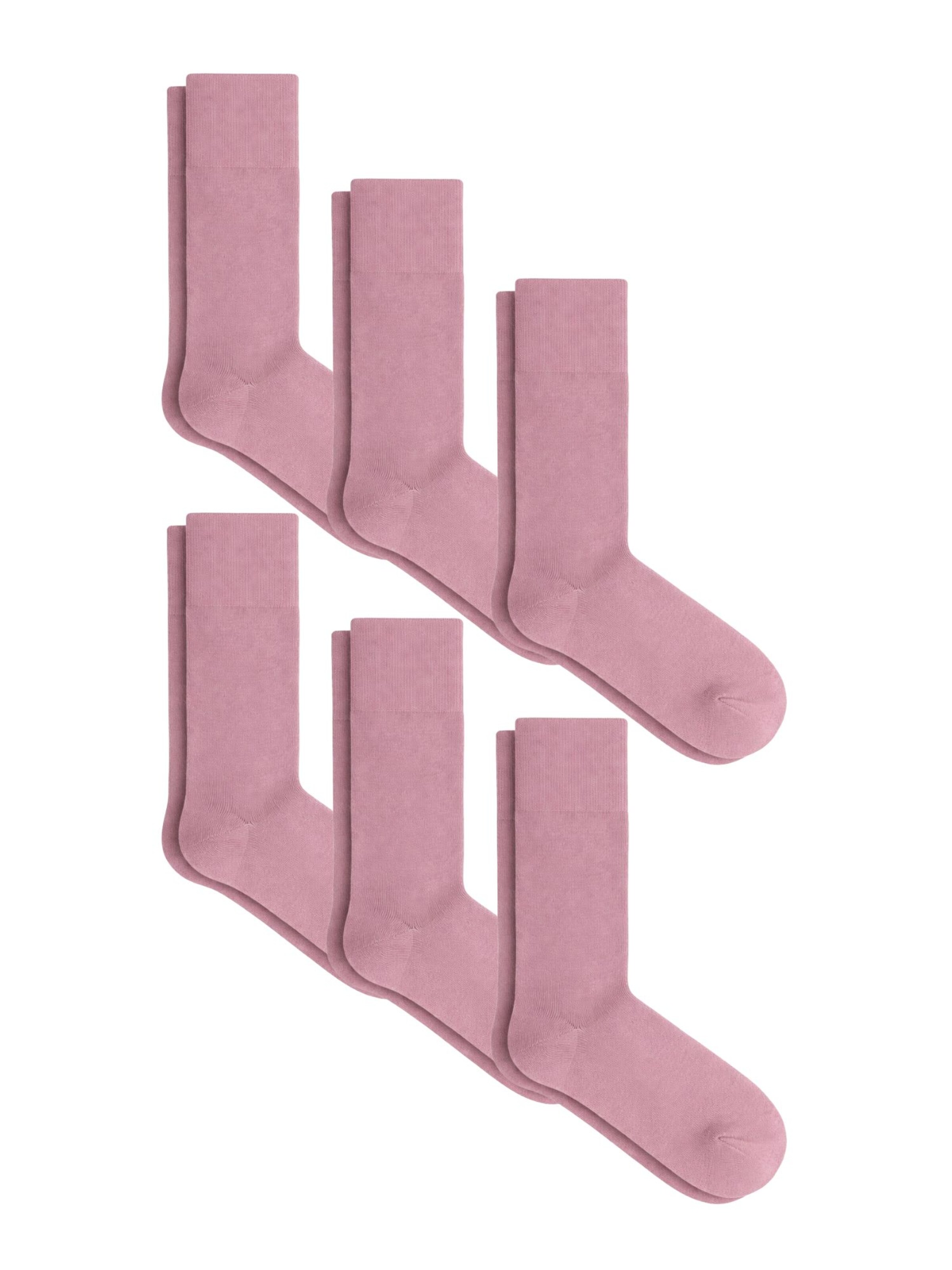 Albero Natur Socks 'Kuschelige Frotteesocken aus Bio-Baumwolle – 6er-Pack' in Purple: front