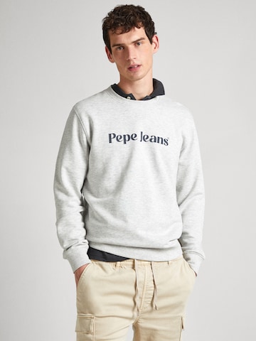 Pepe Jeans Sweatshirt 'REGIS' in Grijs: voorkant