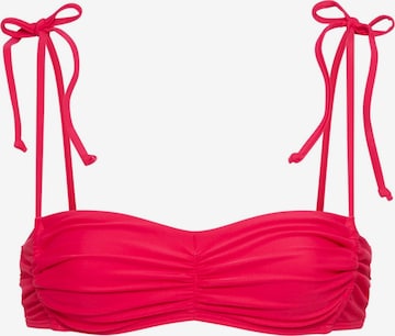Balconcino Top per bikini di LSCN by LASCANA in rosso: frontale