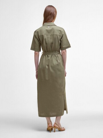 Barbour Платье-рубашка в Зеленый