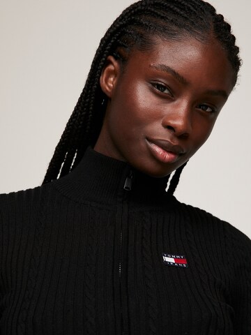 Tommy Jeans Strickjacke in Schwarz