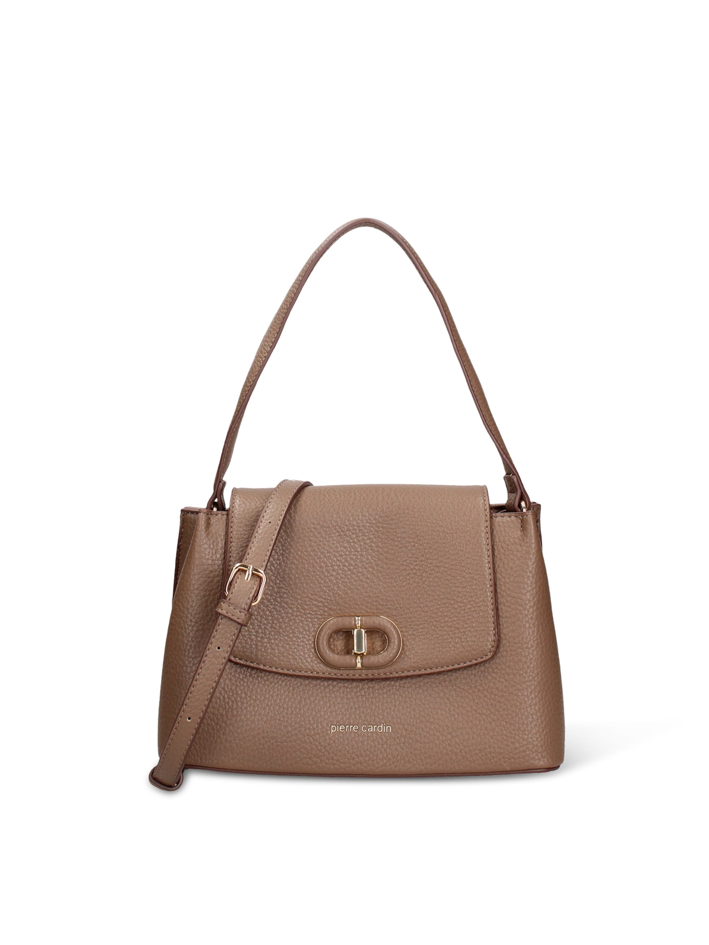 Sac bandoulière PIERRE CARDIN en marron : devant