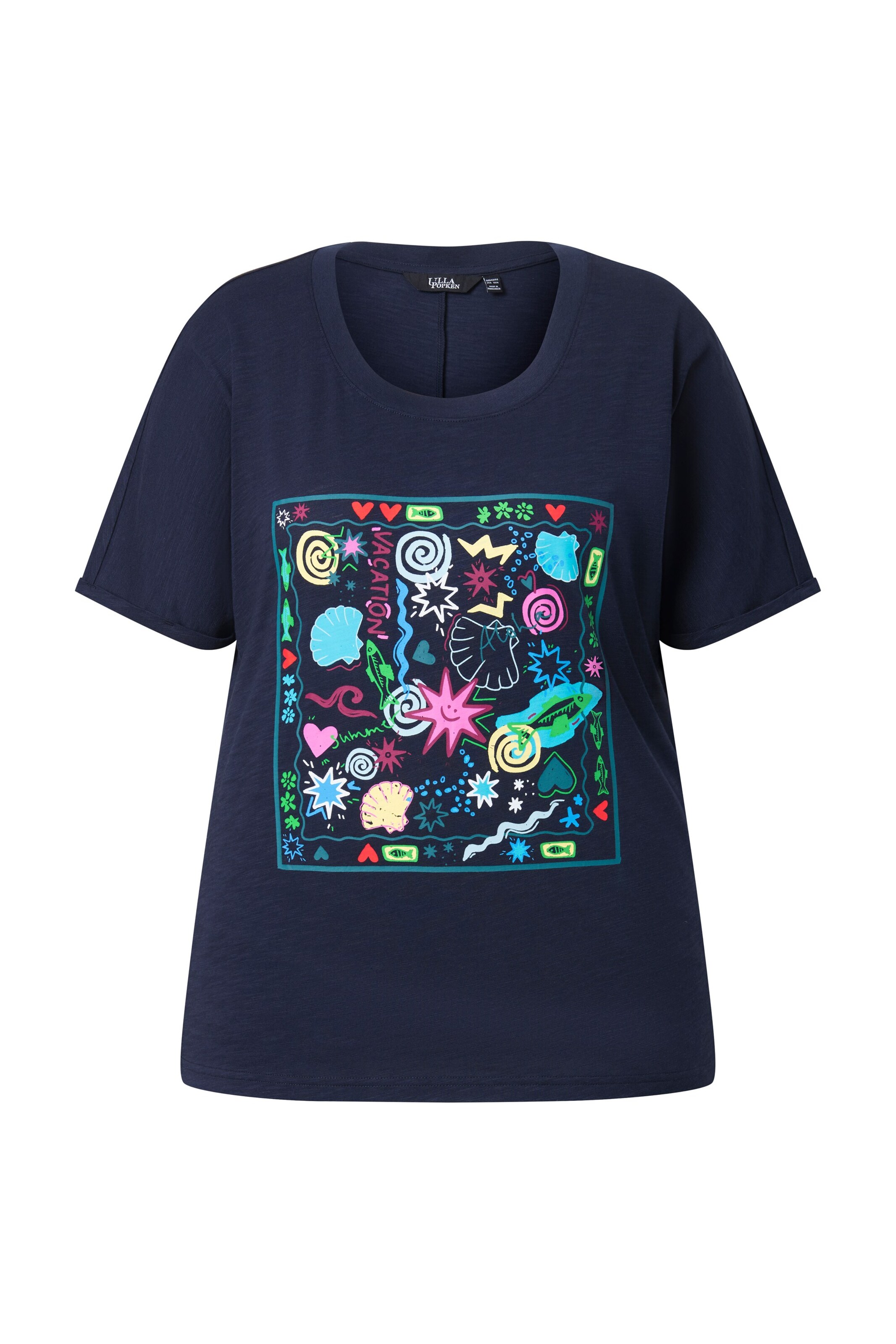 Ulla Popken Shirt in Blau: Vorderseite