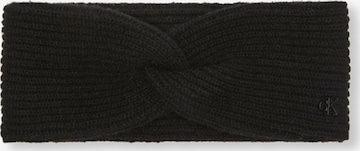 Fascia per la testa di Calvin Klein in nero: frontale