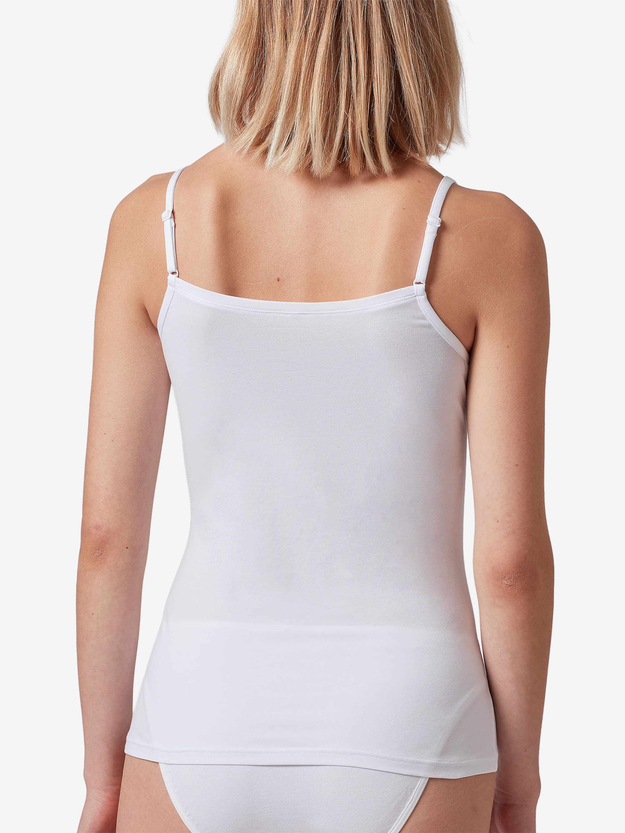 Haut ' Cotton Essentials ' Skiny en blanc