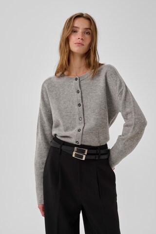 My Essential Wardrobe Knit cardigan in Grey: front