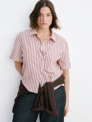 MANGO Bluse 'MANELI' i rød: forside