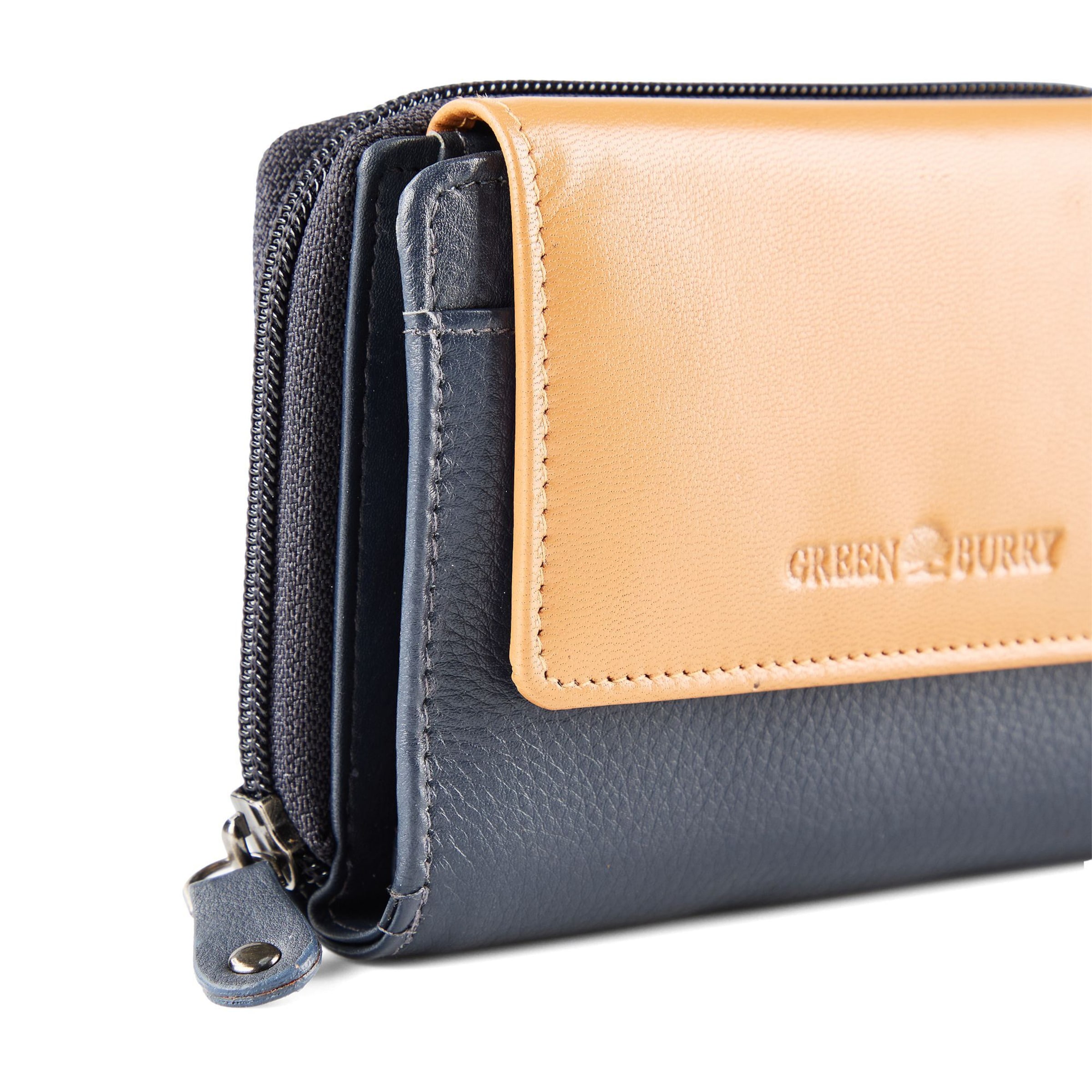 Portamonete 'Nappa' di GREENBURRY in blu