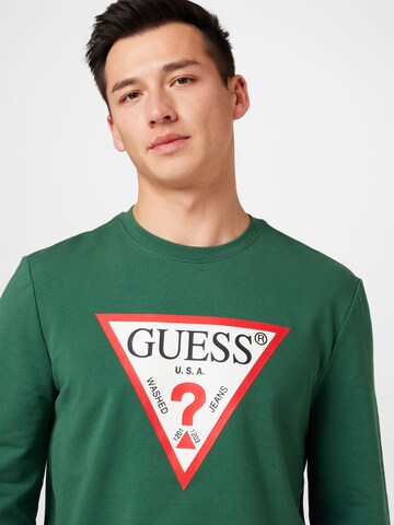 GUESS Sweatshirt 'AUDLEY' in Grün