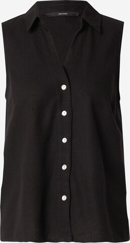 VERO MODA Blouse 'MYMILO' in Zwart: voorkant