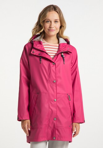 Schmuddelwedda Between-Seasons Coat in Pink: front