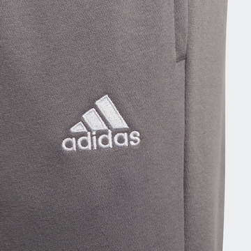 ADIDAS PERFORMANCE Tapered Workout Pants 'Entrada 22' in Grey