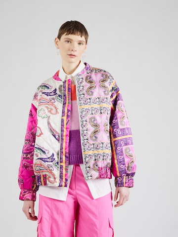 Lollys Laundry Prehodna jakna 'Monterey' | roza barva: sprednja stran