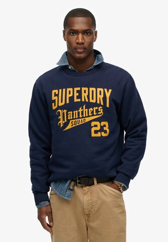 Sweat-shirt Superdry en bleu : devant