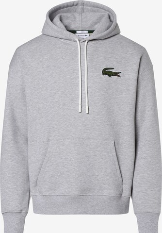 Sweat-shirt LACOSTE en gris : devant