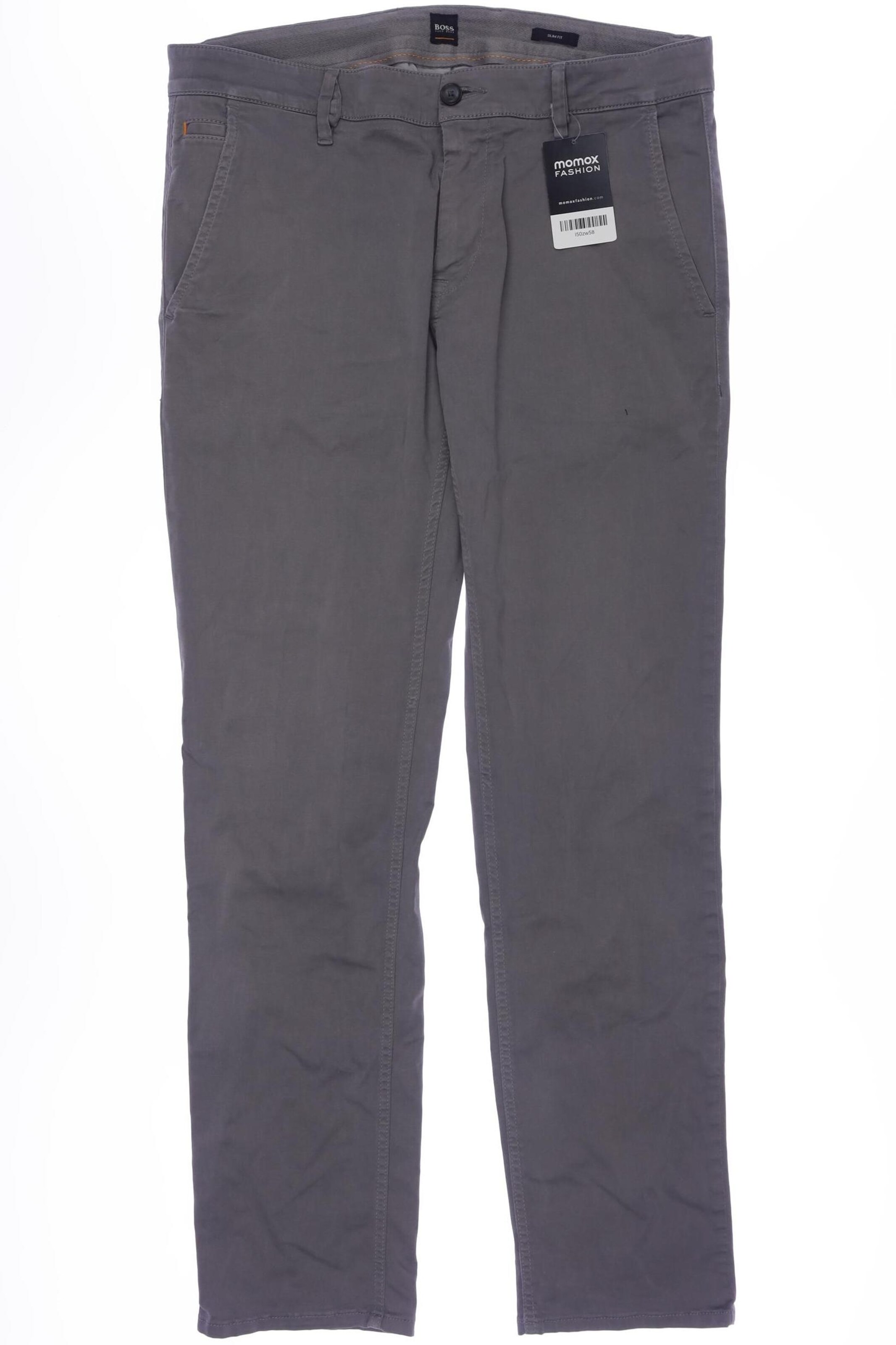 BOSS Orange Stoffhose 35 in Grau: Vorderseite