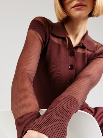PATRIZIA PEPE - Body camiseta 'MAGLIA' en marrón