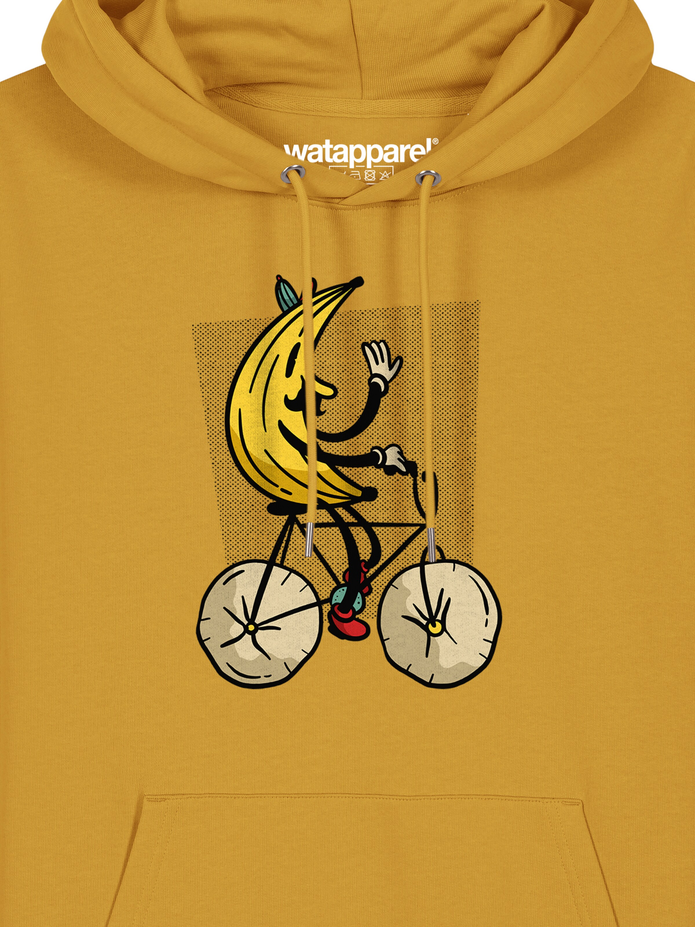 Sweat-shirt ' Banana Rider ' Watapparel en jaune