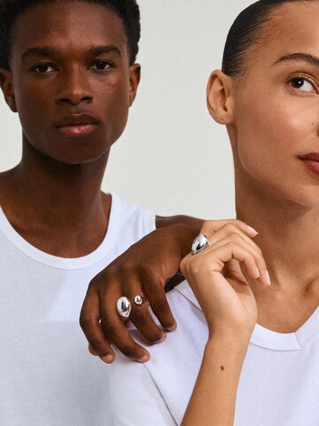 Anello 'Alvin' di Pilgrim in argento: frontale