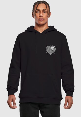 Mister Tee Sweatshirt 'Heart Cage' in Black