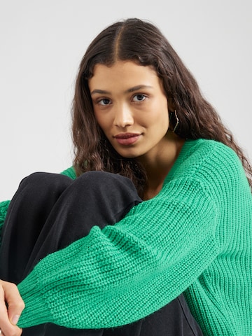 VERO MODA Knit Cardigan 'LEA' in Green