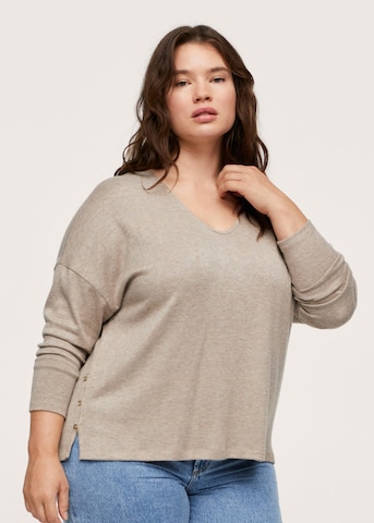 T-shirt MANGO en gris : devant