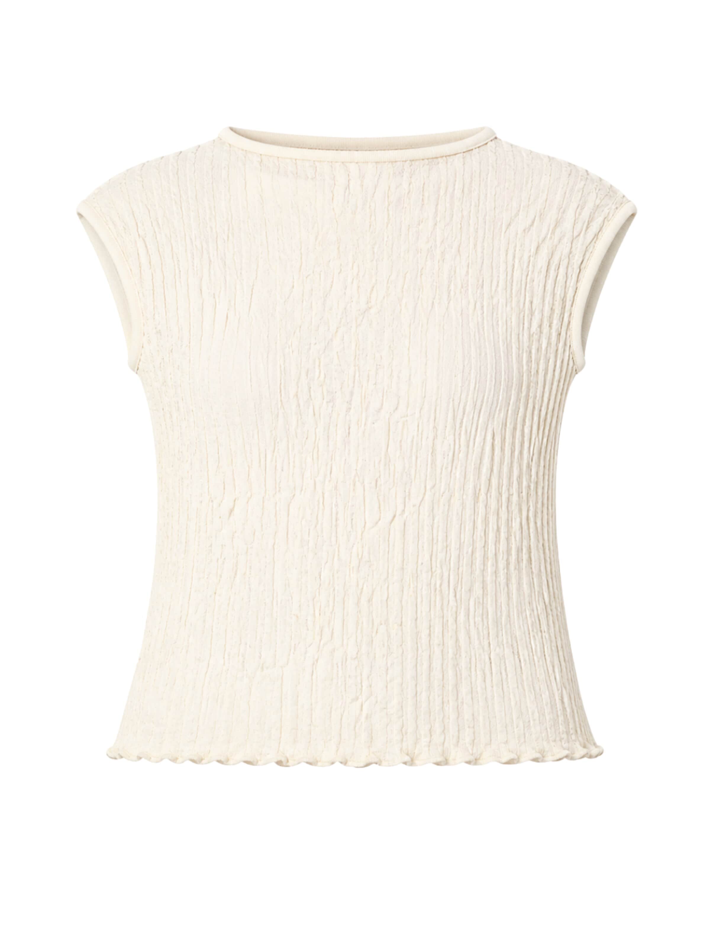 Süel knitwear Sticktop 'Wrinkled Texture' i beige: forside
