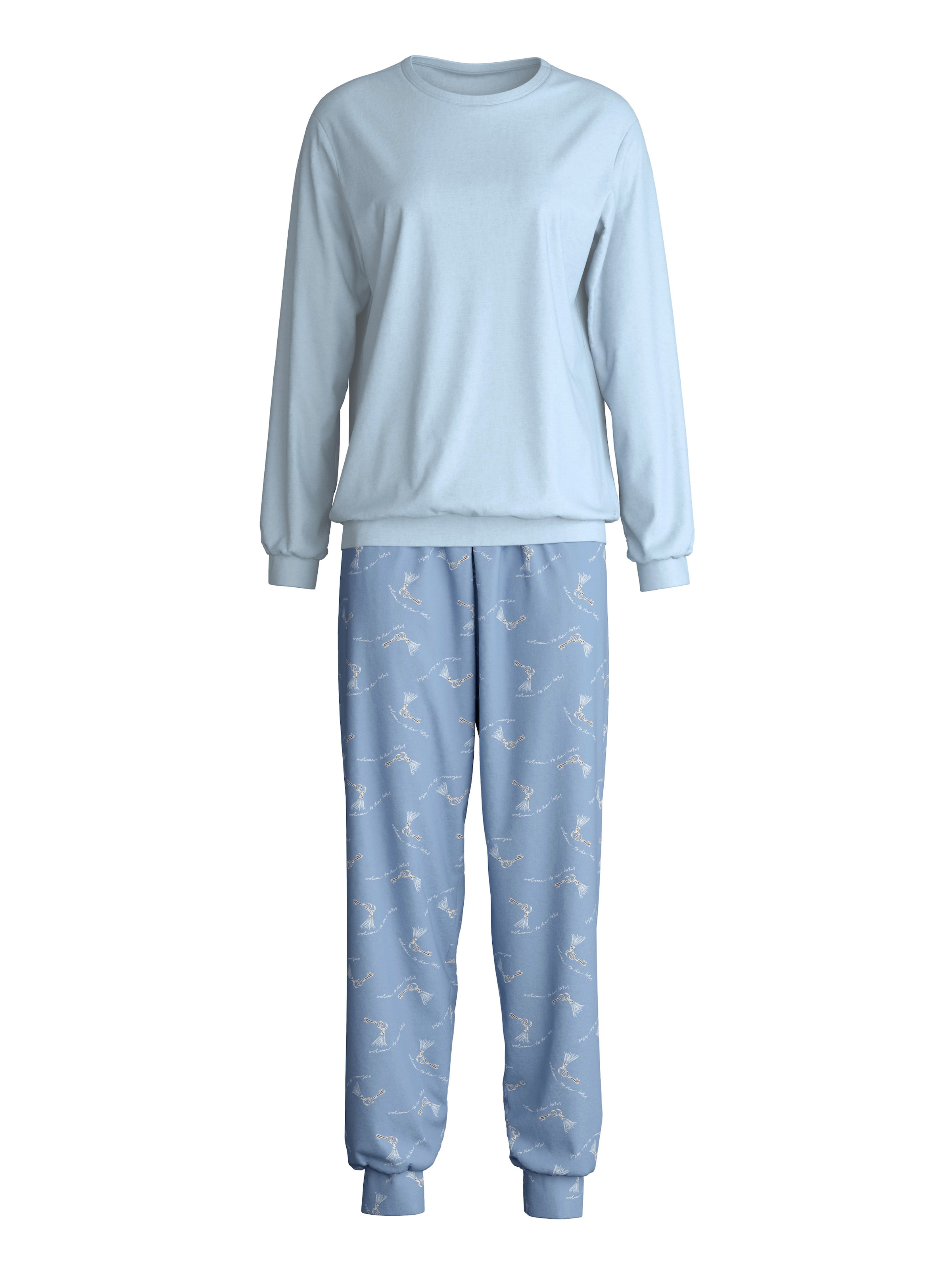 CALIDA Pyjama värissä sininen: etupuoli