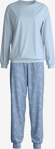 CALIDA Pyjama värissä sininen: etupuoli